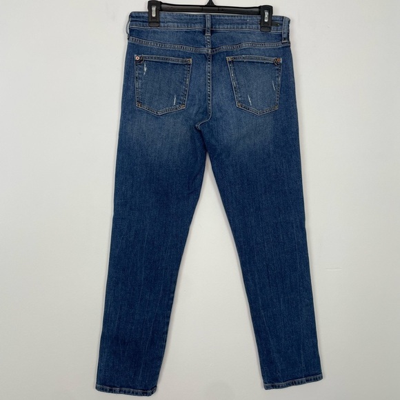 Pilcro and the Letterpress Embroidered Slim Boyfriend Jeans. Size 28. - Picture 8 of 14